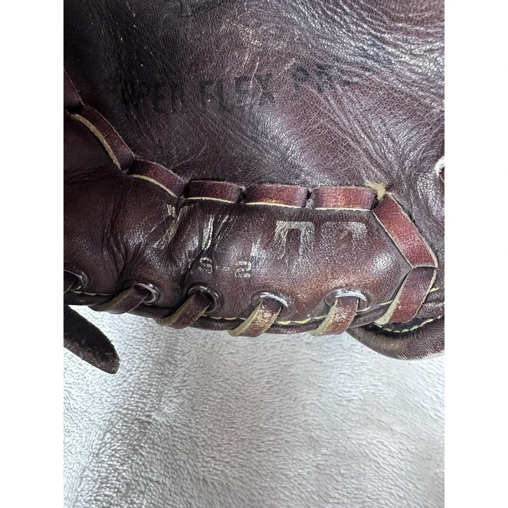 Rare Mizuno MTS-2 Super Flex Palm RHT Brown Leather Baseball Glove Mitt -